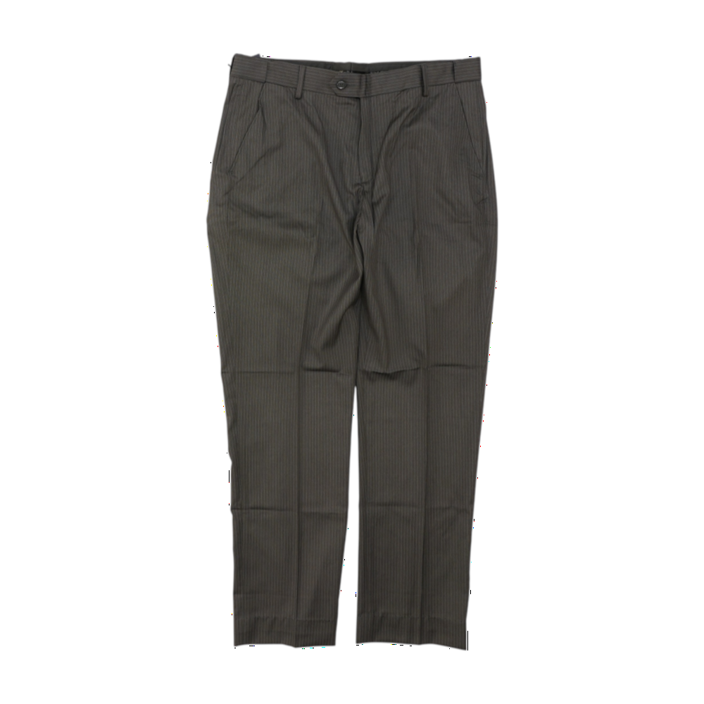 Gray Striped Regular Pants