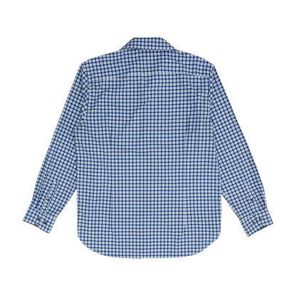 Blue Check Long Sleeve Button Down