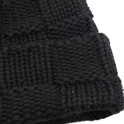 Black Damier Snug Beanie