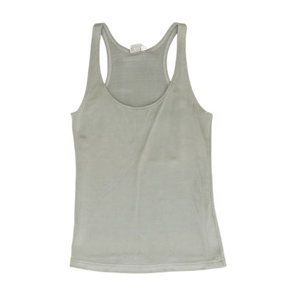 Gray Solid Sleeveless Blouse