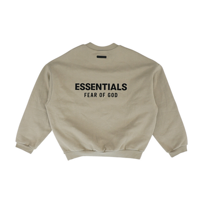 Brown Solid Sweatshirt Pullover