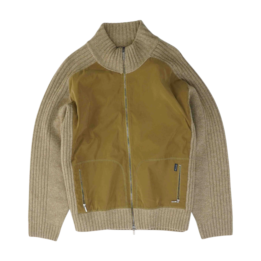 Tan Solid Cardigan Sweater