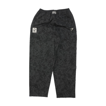 Gray Floral Regular Pants
