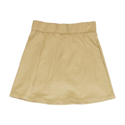 Khaki Solid Skort Skirt