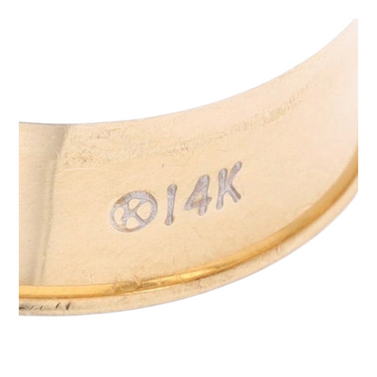 14K Two-Tone Gold Band