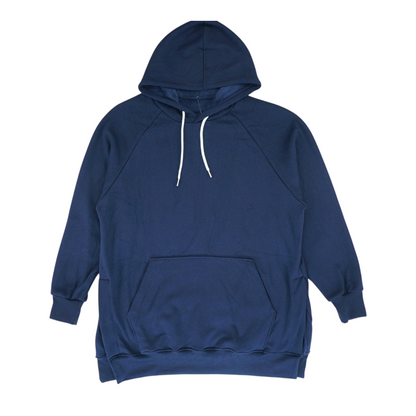 Navy Solid Hoodie Pullover