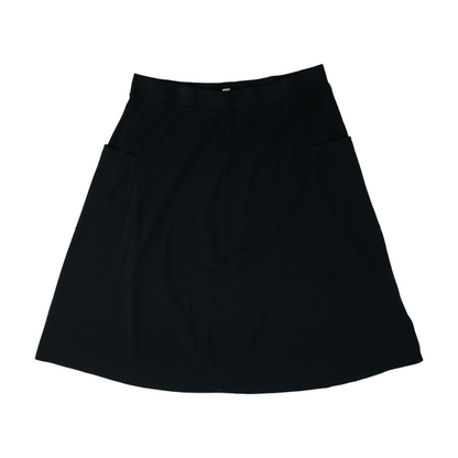 Black Plus Midi Skirt
