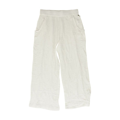 White Casual Wide Leg Pants