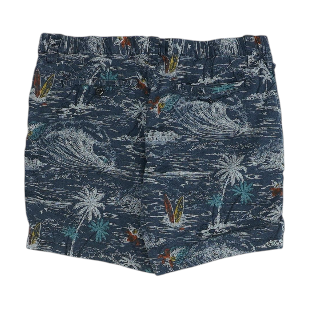 Blue Tropical Casual Shorts