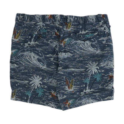Blue Tropical Casual Shorts
