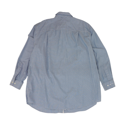 Blue Striped Long Sleeve Button Down