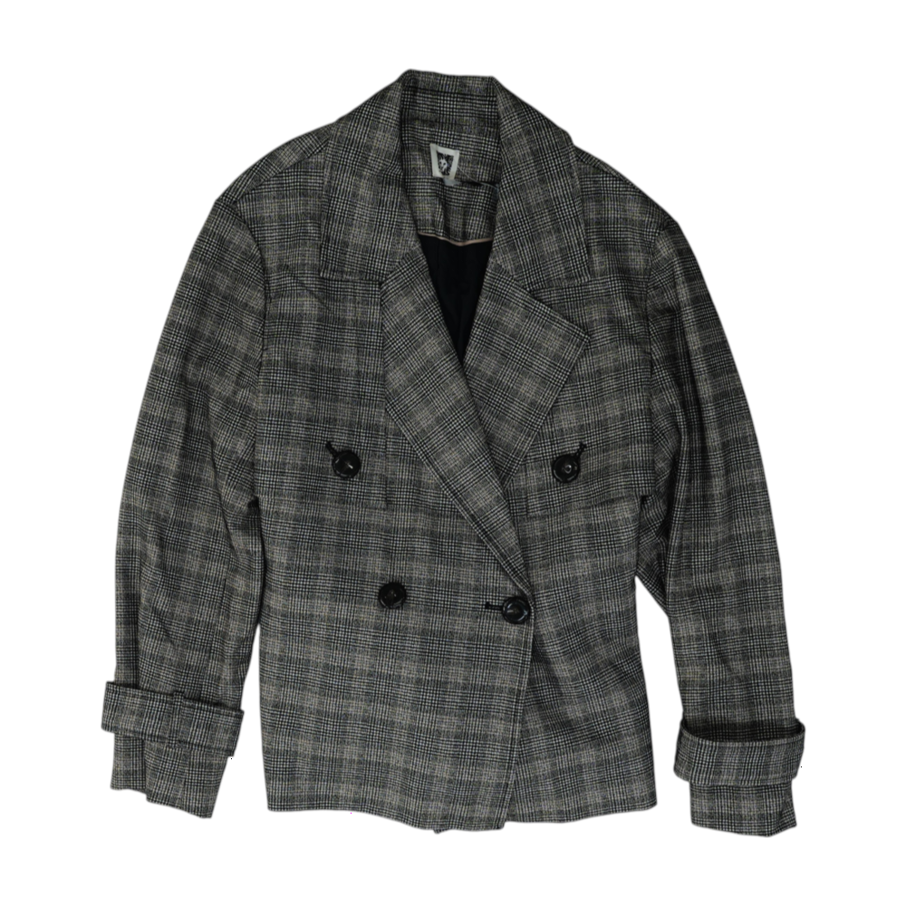 Brown Plaid Blazer