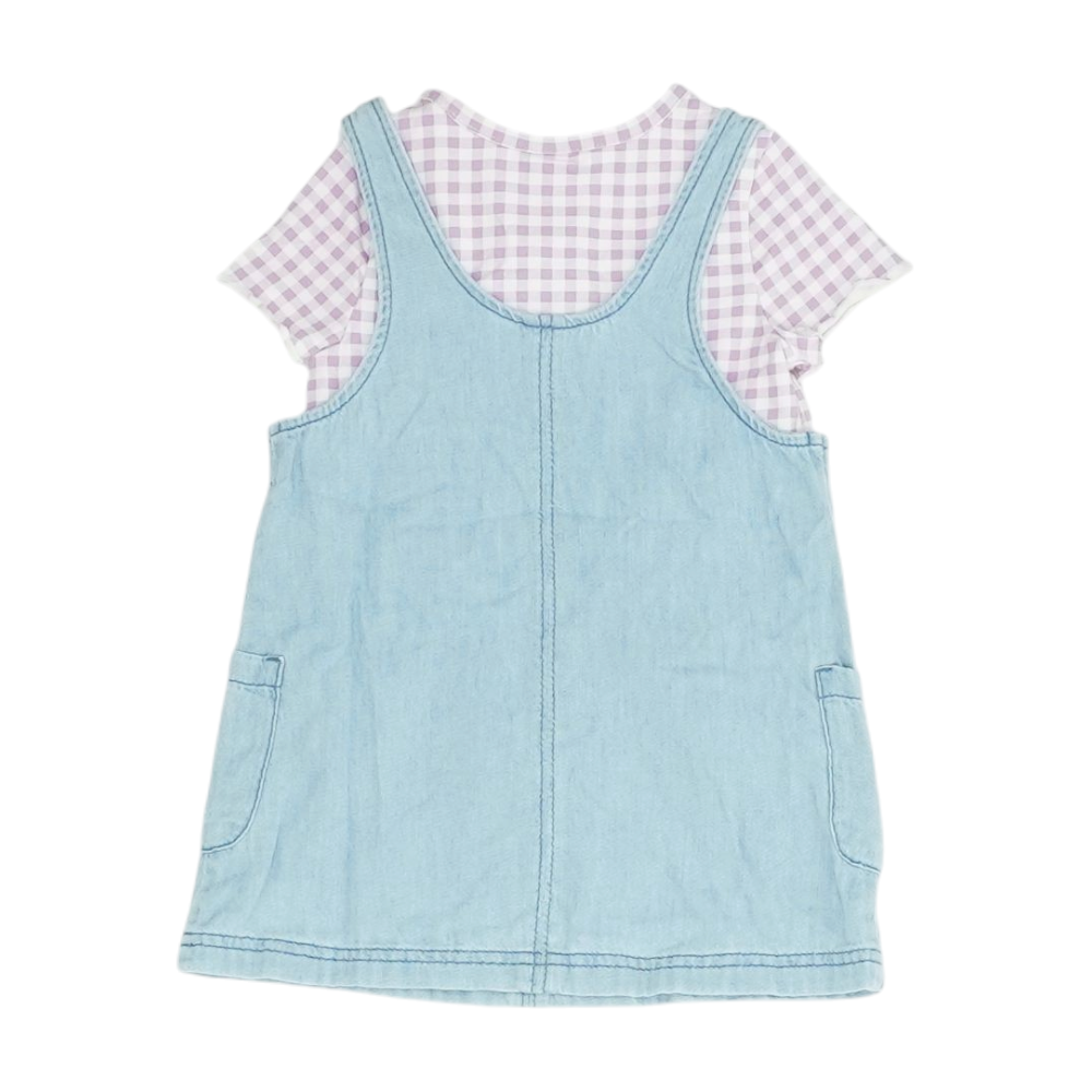 Purple Check Dress