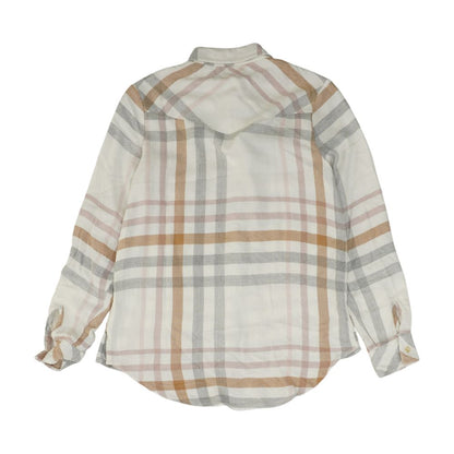 White Check Button Down