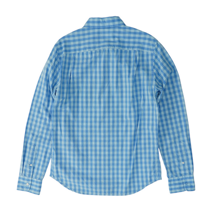 Blue Check Long Sleeve Button Down