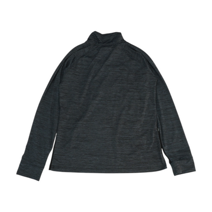 Gray Color Block 1/4 Zip Pullover