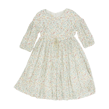 Beige Floral Dress
