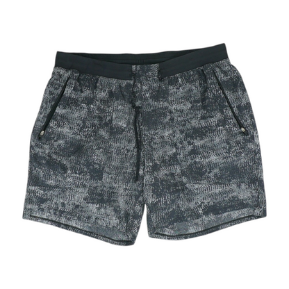 Gray Print Active Shorts