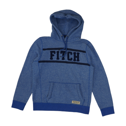 Blue Solid Hoodie Pullover