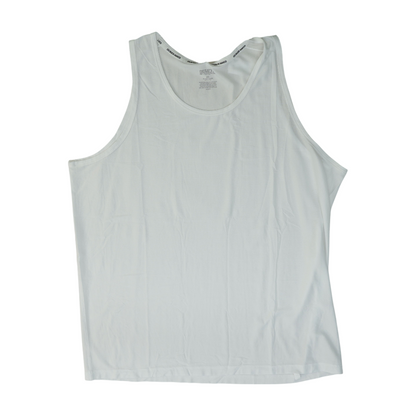 White Solid Active Tank
