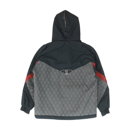 Gray Color Block 1/4 Zip Pullover
