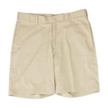 Beige Solid Khaki Shorts
