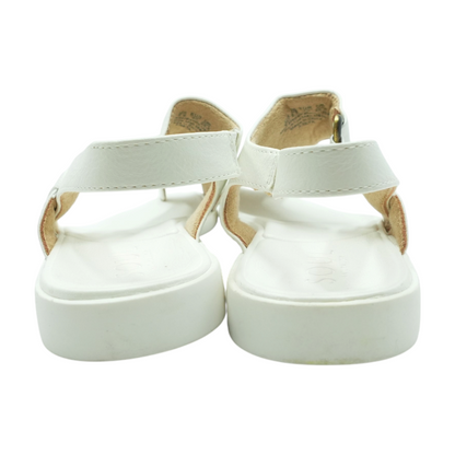 White Flat Sandals