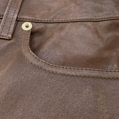 Brown Leather Pants