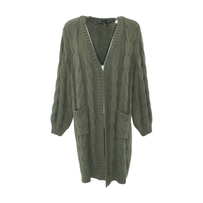 Green Plus Cardigan Sweater