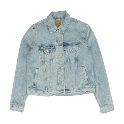 Blue Solid Denim Jacket