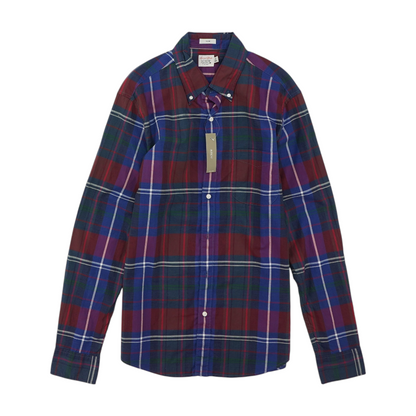 Multi Plaid Long Sleeve Button Down