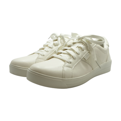 White Low-Top Athletic Shoes
