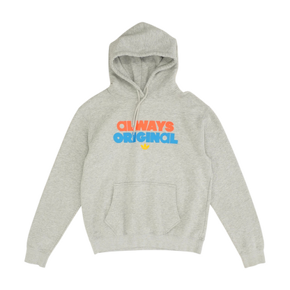 Gray Solid Hoodie Pullover