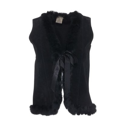 Black Petite Solid Vest