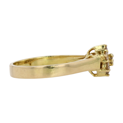 1/5 ctw 14K Yellow Gold Diamond Engagement Ring