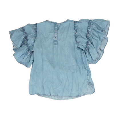 Blue Petite Blouse
