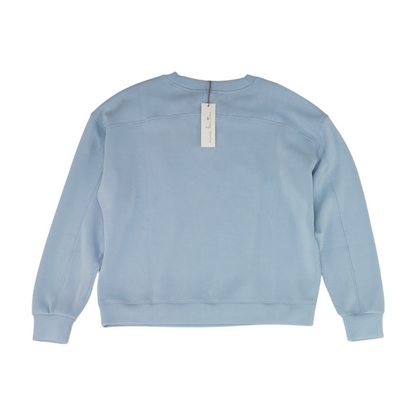 Blue Solid Sweatshirt Pullover