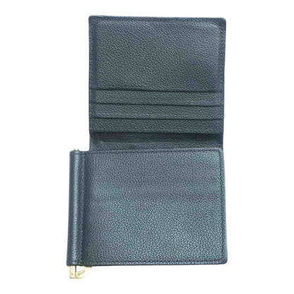 Black Greca Wallet with Money Clip