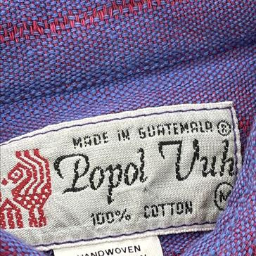 Vintage Purple Striped Short Sleeve Button Down