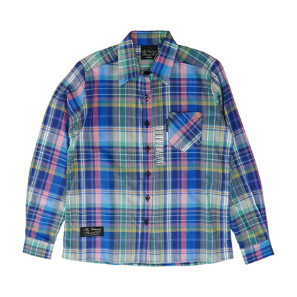 Blue Plaid Flannel Button Down