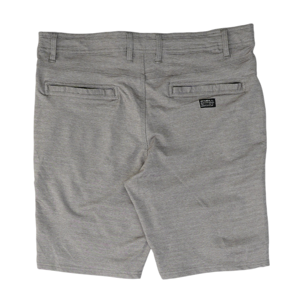 Gray Striped Chino / Khaki Shorts