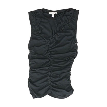 Black Solid Sleeveless Blouse