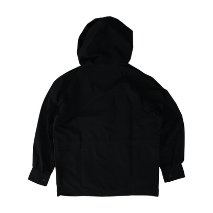 Black Solid Rain Jacket