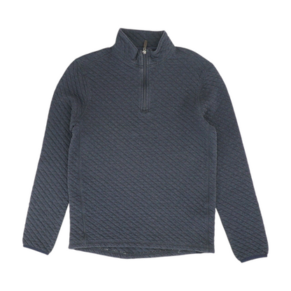 Navy Solid 1/4 Zip Pullover