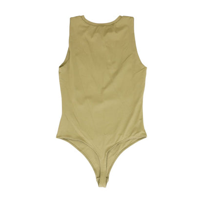 Olive Solid Sleeveless Blouse