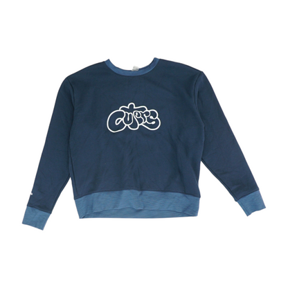Navy Solid Sweatshirt Pullover