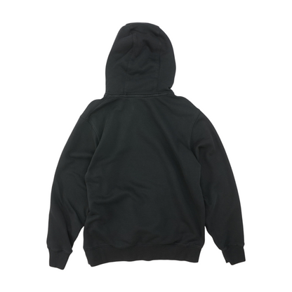 Black Solid Hoodie Pullover