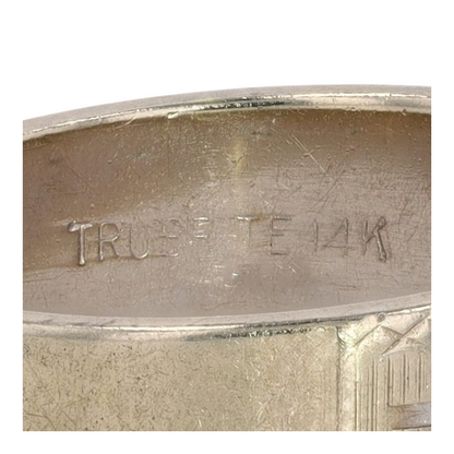 14K White Gold Band Ring
