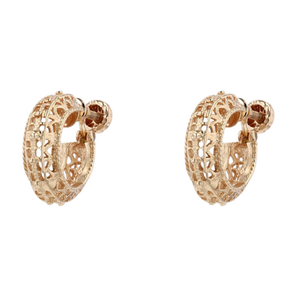 14K Yellow Gold Hoop Earrings