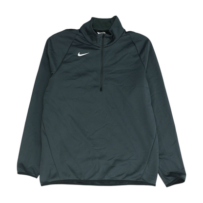 Gray Solid 1/4 Zip Pullover